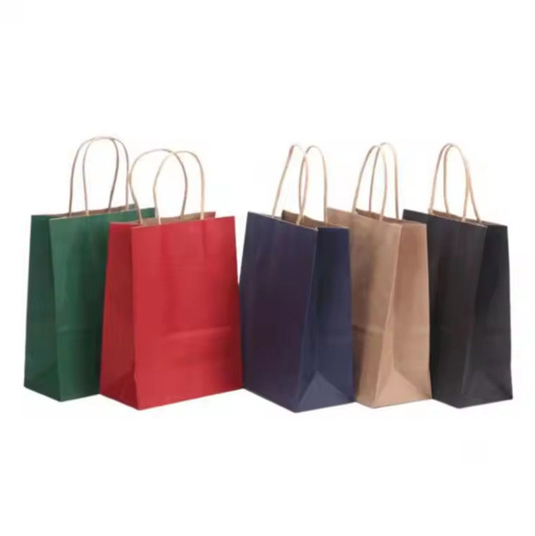 Cheap Kraft Paperbag Customized Brown Takeaway Paper Bag